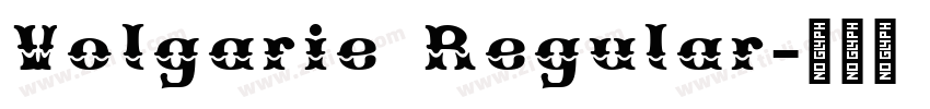 Volgarie Regular字体转换